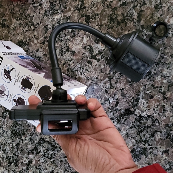 Car Cup Phone Mount new 360 degree rotations new in box black adjustable holder - Picture 6 of 6